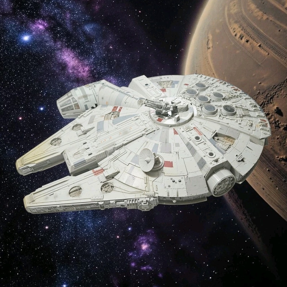 BANDAI Star Wars MILLENNIUM FALCON 1/72 Hard Plastic Model Sound Affects Work!